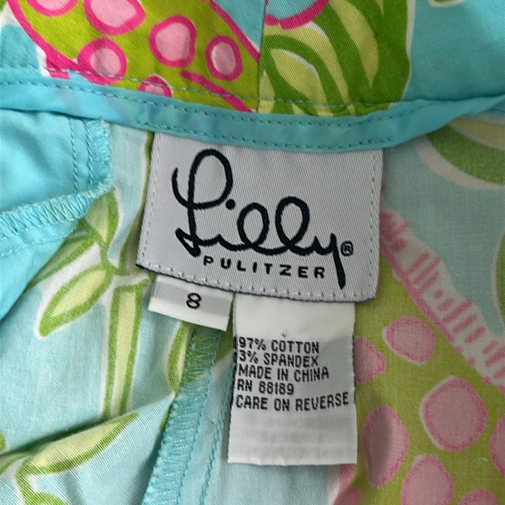 Lilly Pulitzer women's Lilly cropped pants Zoo jungle San Diego - Picture 6 of 7